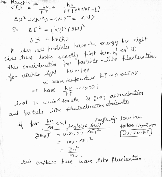 for blancks low <E) hut ZT hu KT Tehulkt 1] ANZ-XN2>-<N>= <N). So AE 2 = (hu)(AN)? DER E hule fo when all particles have the