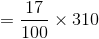 17 X 310 100