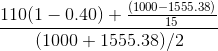 1101_n 110(1 -0.40) + 1 ny (100-1555.38) (1000 + 1555.38) 2