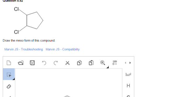 Draw the meso form of this compound.