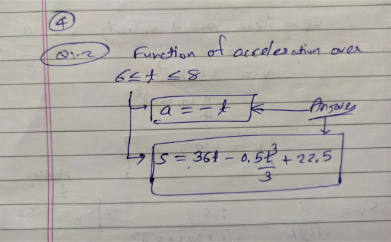 4 Q1.2 Function of accelestion over 6ct as Ha=rt k Angoes 7 361 – 6, EP 72,5 Borse 3