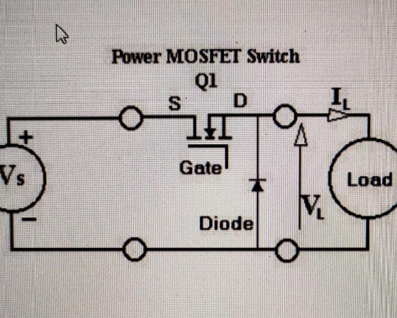 Power MOSFET Switch Gate Load Diode