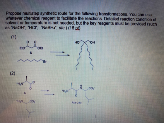 Propose multistep synthetic route for the following transformations. You can use whatever chemical reagent to facilitate the