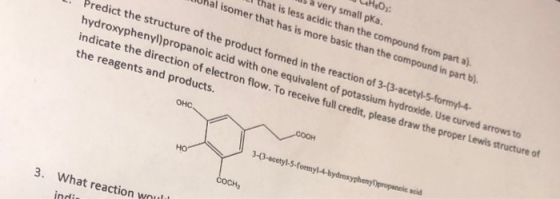 us a very small pka. l that is less acidic than the compound from part a). NU hal isomer that has is more basic than the comp
