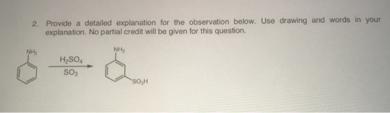 2. Provide a detailed explanation for the observation below. Use drawing and words in your explanation. No partial credit wil