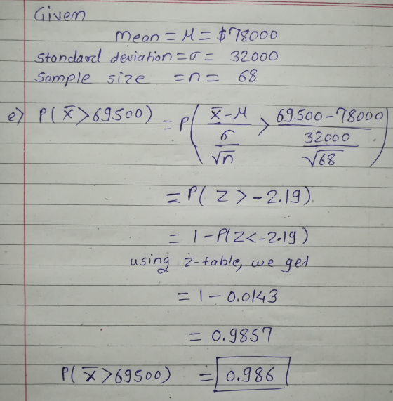 Given _stonda od-deviationこのニ Sam 32000 ole size 26-68 32000 Vn using-2-table,wegel ニ1-0.0143 三0,9857 ] 0.986 r( >63500)