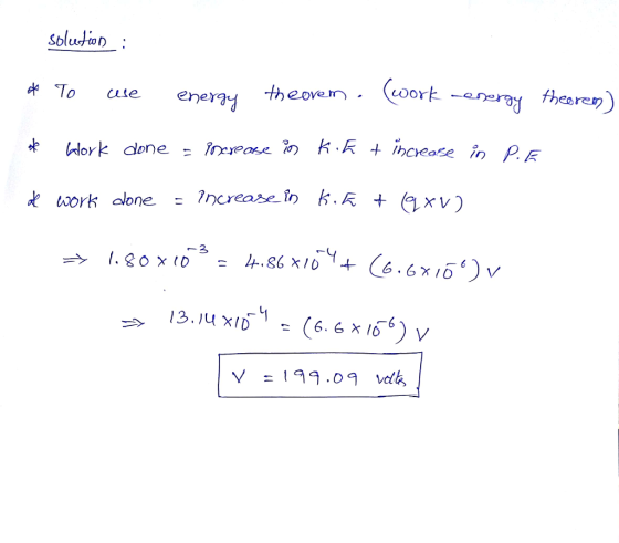 Sblution To use erergy the over Y = 199.09