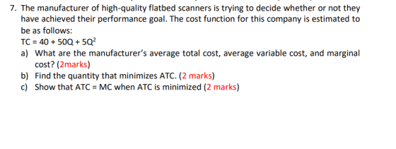 7. The manufacturer of high-quality flatbed scanners is trying to decide whether or not they have achieved their performance