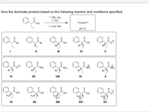 Give the dominate product based on the following reaction and conditions specified: 1 PBB 2 HO он 3.2 Product? 20 1 as a ge a