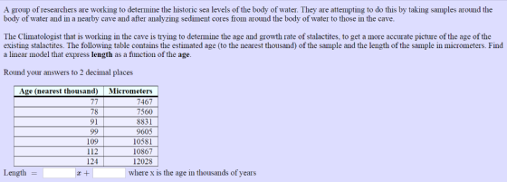 A group of researchers are working to determine the historic sea levels of the body of water. They are attempting to do this