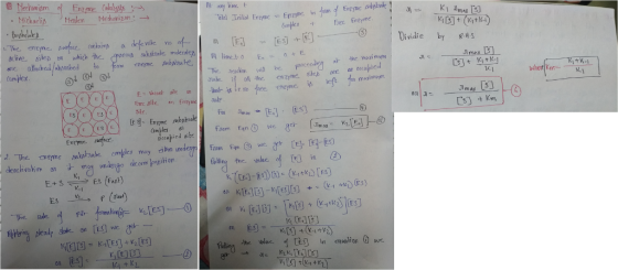 . Michaelin. Jrtenlen-Mechanism:-- The emmc Dividie by RHS tompex ILI te enzyme sile one a oreapie 4 Sile -1 Puling