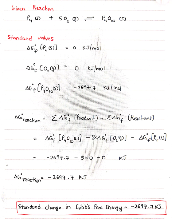 niven Reacho Standand values oKJ/mol KJmol O KJ mol - 26977 Z AG (roduct)An (Reactant) Arescht on KJ SXO O -2697.7 boreactian