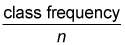class frequency n