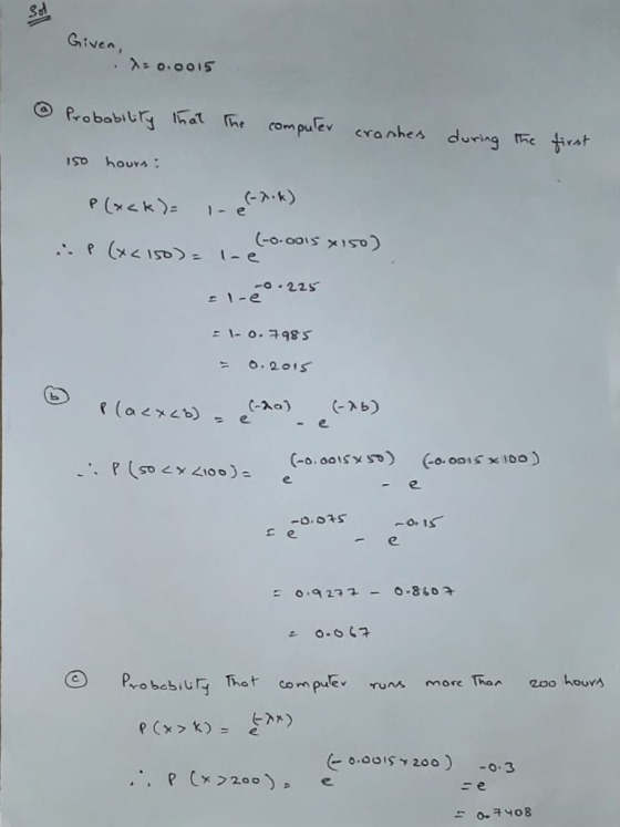 3d Griven, . λ=o.oois OR-obabiwg that rhe compu ev cra nhes during iso hours -O 22s 드 1-e - 0.2o1s .e -e re robcbiury That co