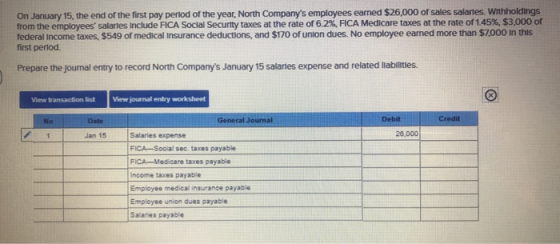 Pls Help On January 15 The End Of The First Pay Period Of The Year 