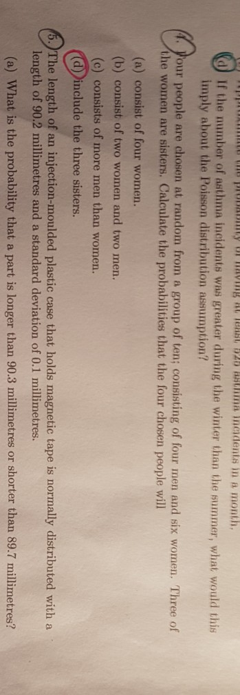 Po v ing A TEL 020 atma incidents in a month, d if the number of asthma incidents was greater during the winter than the summ