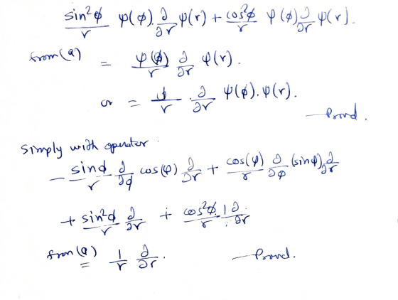 sin ob 9(9) (1) + cope p (p) yar). from(a) - YO) HY). az PCM).®(r). Pond. simply with operator - sind of cos(e) lo + costly)