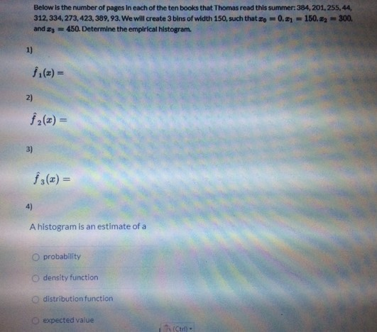 Below is the number of pages in each of the ten books that Thomas read this summer: 384,201,255,44, 312, 334, 273,423, 389,93