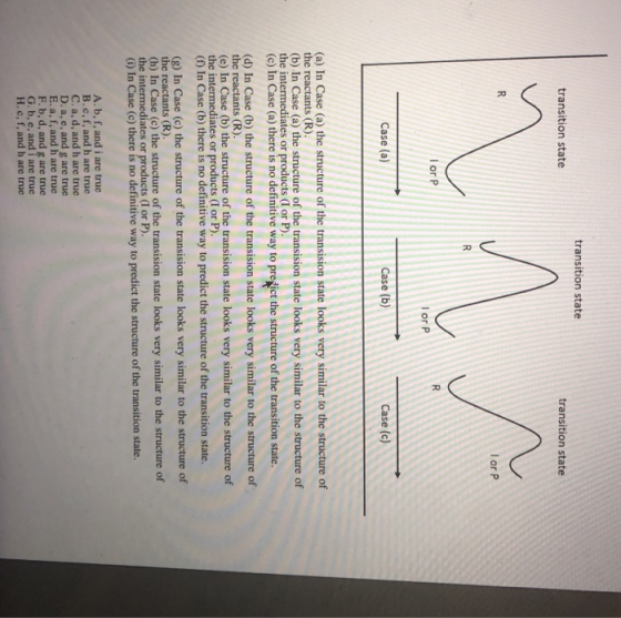 transition state transition state transition state I or P I or P I or Case (a) Case (b) Case (c) (a) In Case (a) the structur