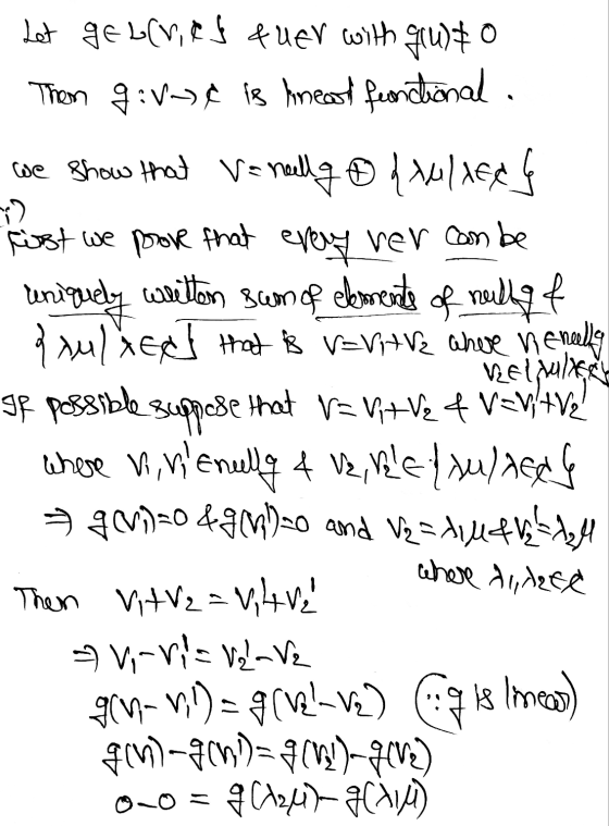 *2 Let geblr, ef &uer with giusto Then 9:V¢ is meat fonctional. we show that = nelly @ {xulxees First we prove that every ver
