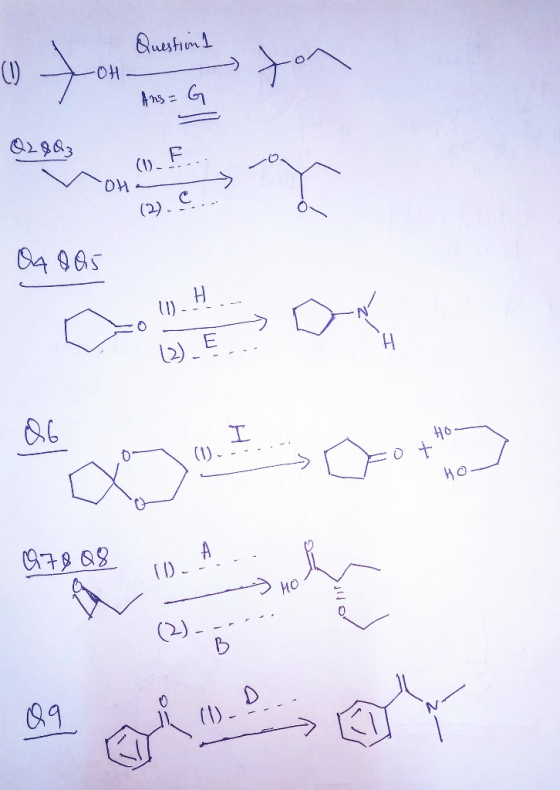 Question 1 Tot Ans=G DH 4 96 (1) - - - і но оро 61 . . .