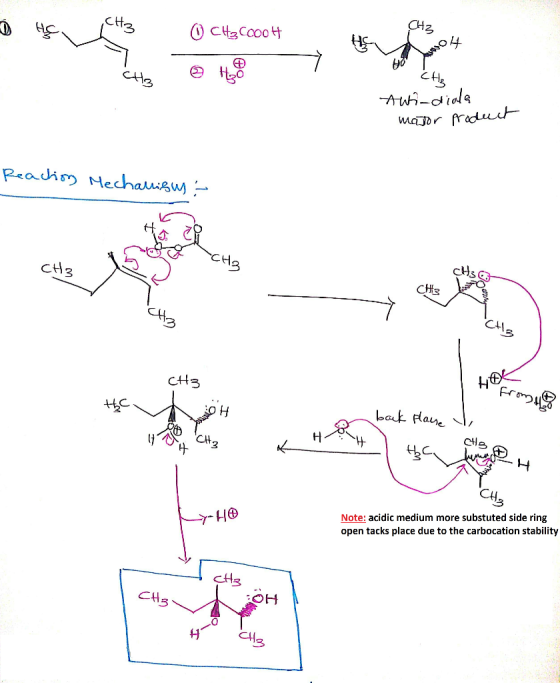 Duct CH3Ccoot CH₃ 04 <Hz two-diala mator Product Reaction Mechalisus: H 2CH3 CH3 CH3 CHS CH - CH3 CH3 CH3 нсон HOCH a back pl