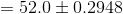 \bg_white = 52.0 \pm 0.2948