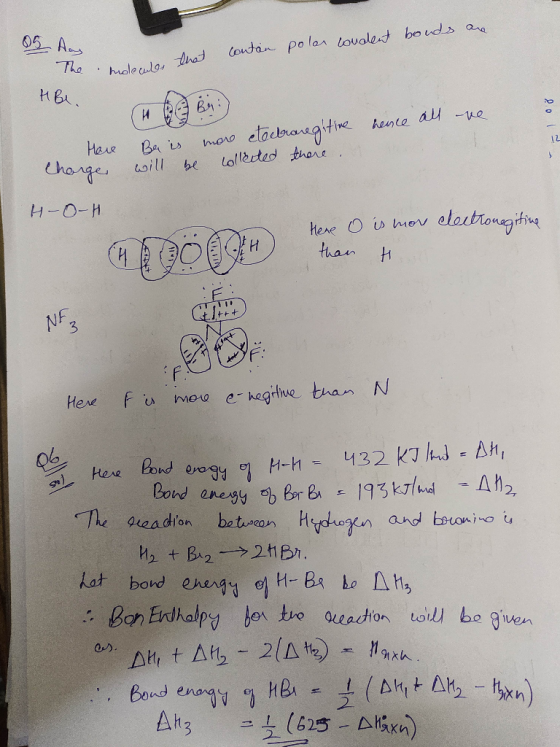 are 05 Aug that contan polar covalent bonds The molecules HBl. Br.) hence all ove 2012 Here Charge Be is more etectronegitive