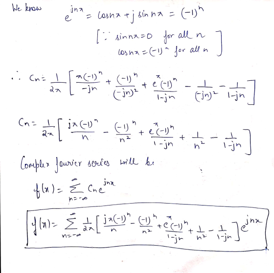 We know a = eina a lasna tj sin na = (-ish ( sinna=0 for all n 7 J losna =(-) for all a con los meses tota] CA* EL Jacobsen