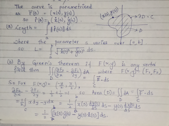 The (25) y (2) Length parameter SO La curve is párametrized Әр = C so ($)(i), ) fralds where the s varies over [a, b Filsy2 +