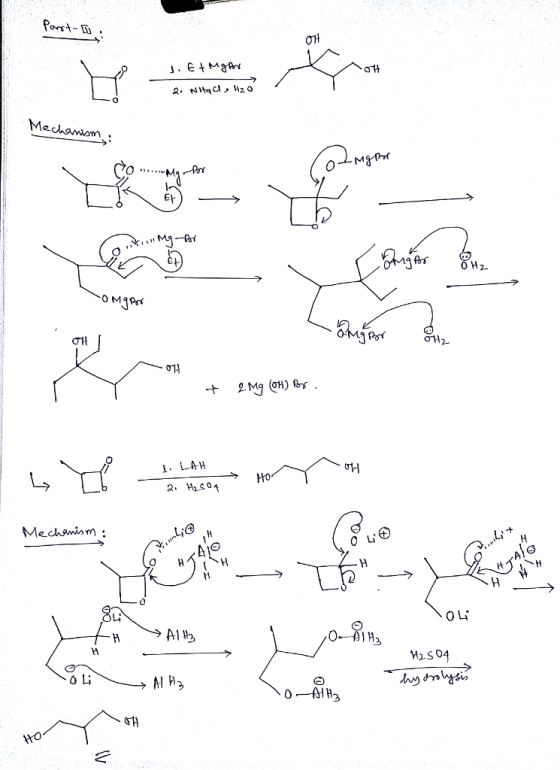 Mechonionm Pr ση o1H2 1. LAH HHo 2. h804 Mechamiom u田