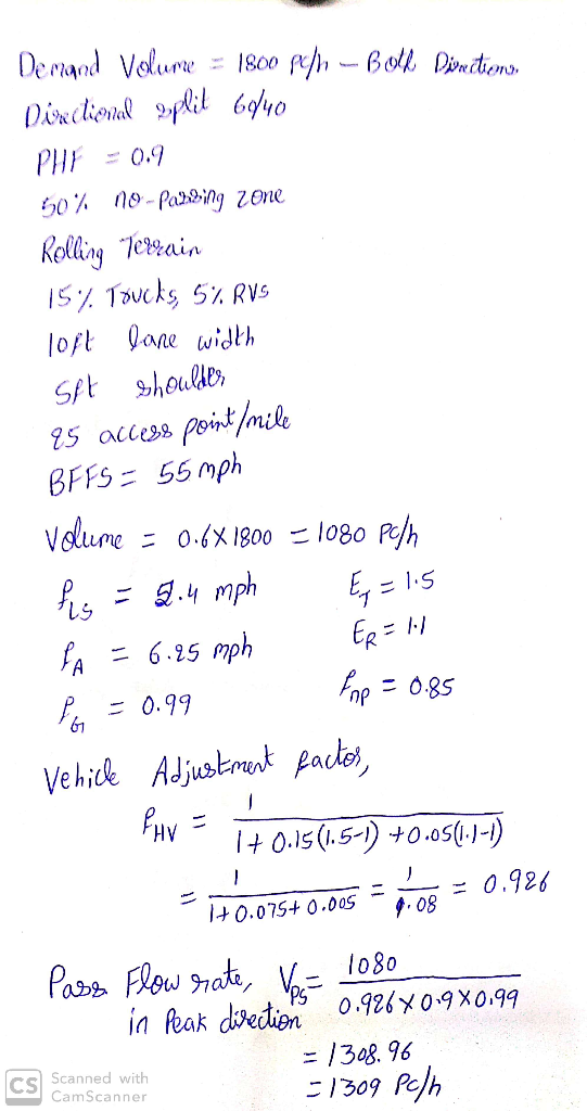 Deciand Volure pehBot Dnitiono, 1S00 PH 0.9 20%no-Pad>ing Z0ne Rolling Terrain ISy Tovcks 5%RVS 10ft Qane widLh shoulles SAE