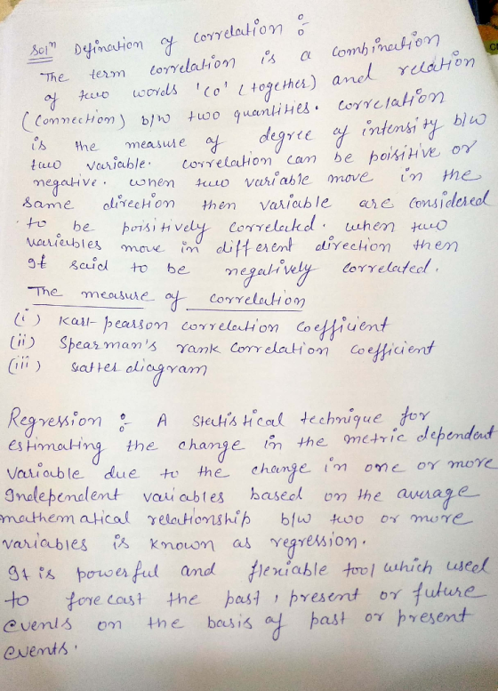 LO weu bl u Con-related.。 uch en twd to be. bris, Hve CoyrelaHo iii) Spea½ mans Co Y ela Hom co efficient γank. estmnal İng the change in the 9metve depended Vau oub le due to the change im ome or gndlepenelent vai abtes haseel o the amage to one coust tthe