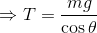T= mg cos