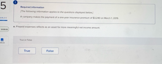 Required information The following information applies to the questions displayed below.) A company makes the payment of a on