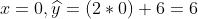 r=0,= (2+0) + 6 = 6