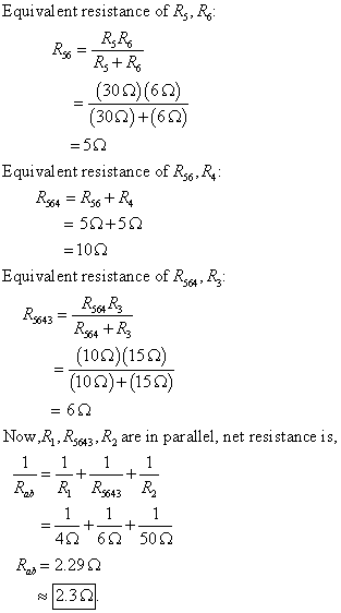 Equivalent resistance of R,R (30 Ω) (60) (30Ω)-(60) Equival ent resistance of As6.^t Equivalent resistance of Rsu, R 564 5643