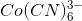 Co(CN)_{6}^{3-}