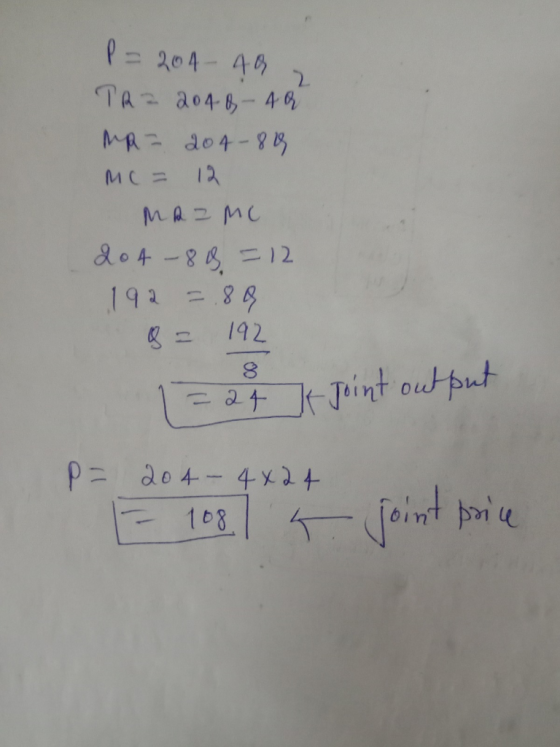 P=204 - 49 TR 2 2048-40 ma= 204-89 MC = 12 ма - ис 204 -88 =12 192 = 8 9 8 = 192 1= 24 x joint output P = 204 - 4x24 E 1081 5