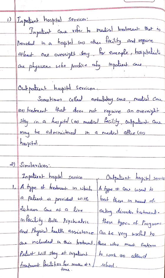 Iopatent hosptal Services xee madial retman thot is Inpakt hopiat. oveng& ay ople, hacaptaliat ahe pesdkee olytmpabant Caus a