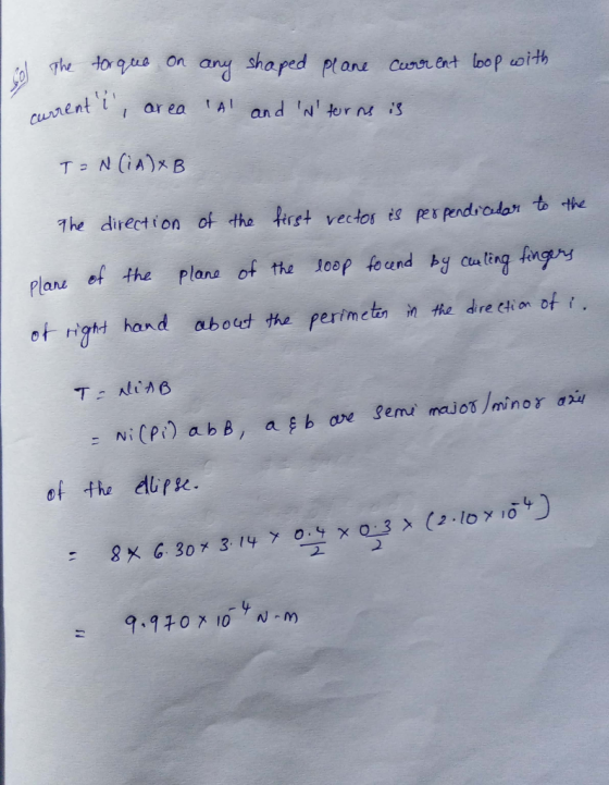 h to on any shaped anet boop oi-th area A 7he direction of the tret vector is peperduotr.b the Plathe Plana of tep found tng fngy o rgh hand abo the perimetn n Hiz dire ek o ot t 고 2