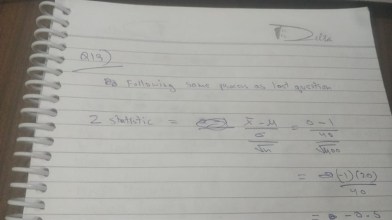 Bo Following same process as lost question 2 statistic = = cat) (20)