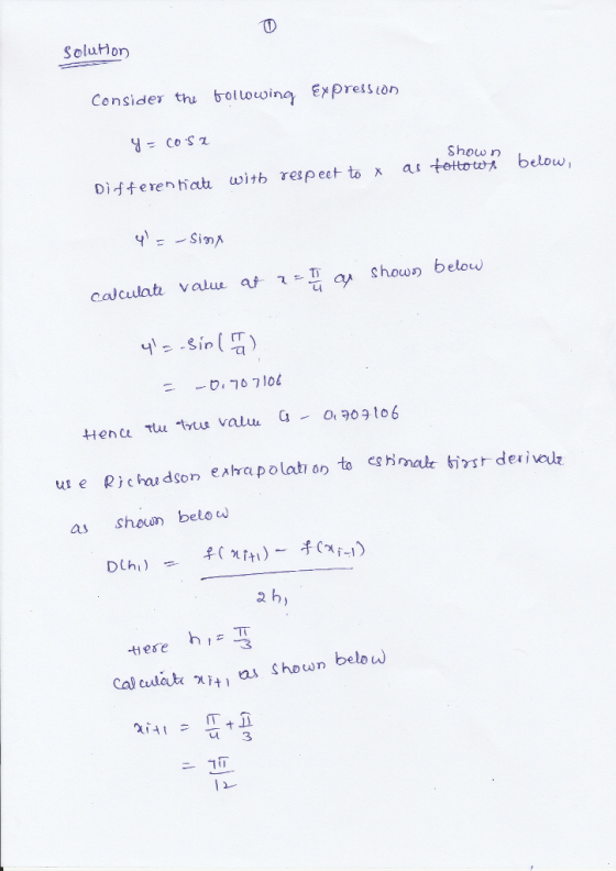 Soluhon Consides thu bollouwina ExpresStor Difteren hai witb respeet to x as tettot below calculati valu aa how belouw .,76 l0 as shem belo w w shown below Calcule, h uu 3