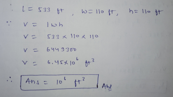 しこ533 5t Wこ lio t, he llotサ 110 人110 Vこ 533 6449300 Vこ 6.45x10 Ans ft3 AM