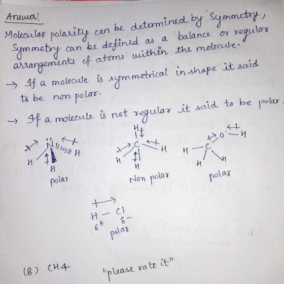 Апамия. Molecular polarity carefined as a the molecule Molecular polarity can be determined by symmetry, Symmetry can be defi