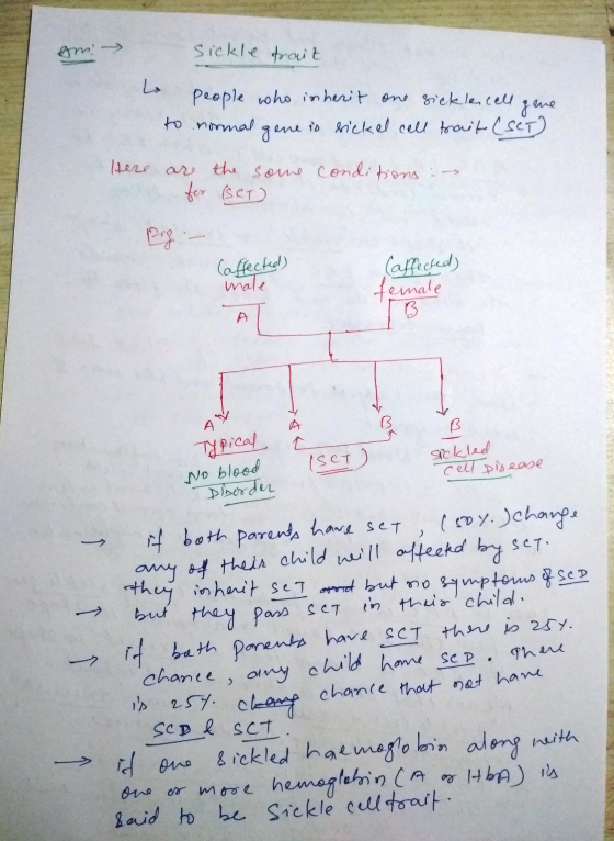sm sickle trait e people who inherit one sickle cell gene to normal gene is sickel cell trait (SCT) Here are the some for (SC