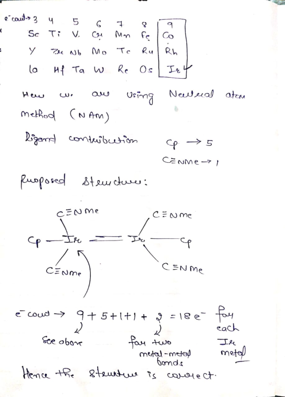 e couts 3 4 5 6 7 8 1 9 - Sc Ti V Cr Mn fe - Y Tu No Mo Tc Ru Rh la Hf Ta W Re Os Iet How we are using Neutral method CNAM) l