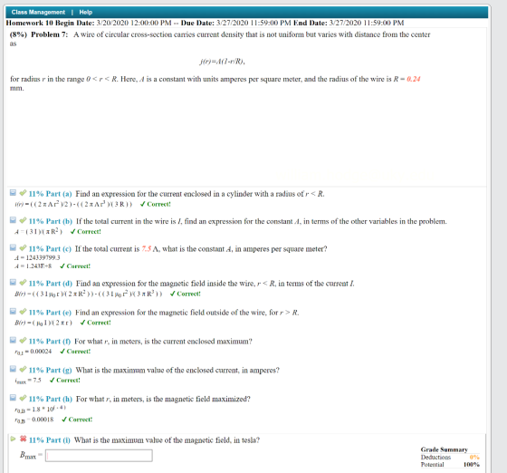Class Management | Help Homework 10 Begin Date: 3/20/2020 12:00:00 PM -- Due Date: 3/27/2020 11:59:00 PM End Date: 3/27/2020