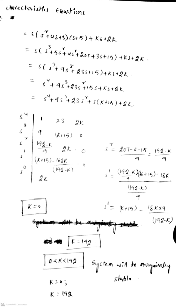 characteristics equations sls Musts)(5+5)+ Ks+2k si stostust 205 +35+15) +ks+2K sl sta51 95+235+15)+K5+2K tast +95 +23511