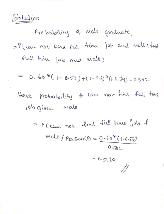 Pro babilihy 4 malt gyaduate =P( ow nor Find fur tǐus job and a alt +fit full れme job and male丿 0.60(1-0.53) t(1-0.6) r(+0.3 ):0502- lee probalailitycau nor tind full tie malo 0.50